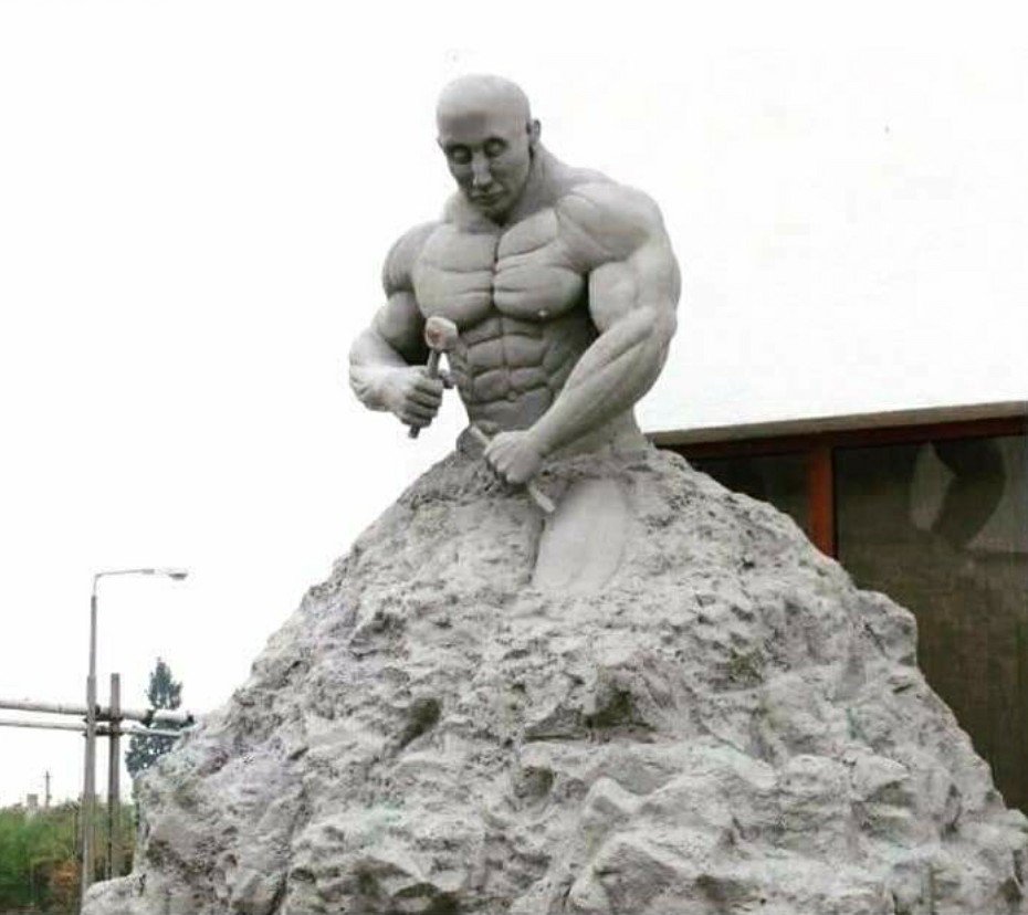 Но и самого человека т. Работа над собой. Скульптура человека из камня. Самая трудная работа. Самая тяжелая работа это работа над собой.